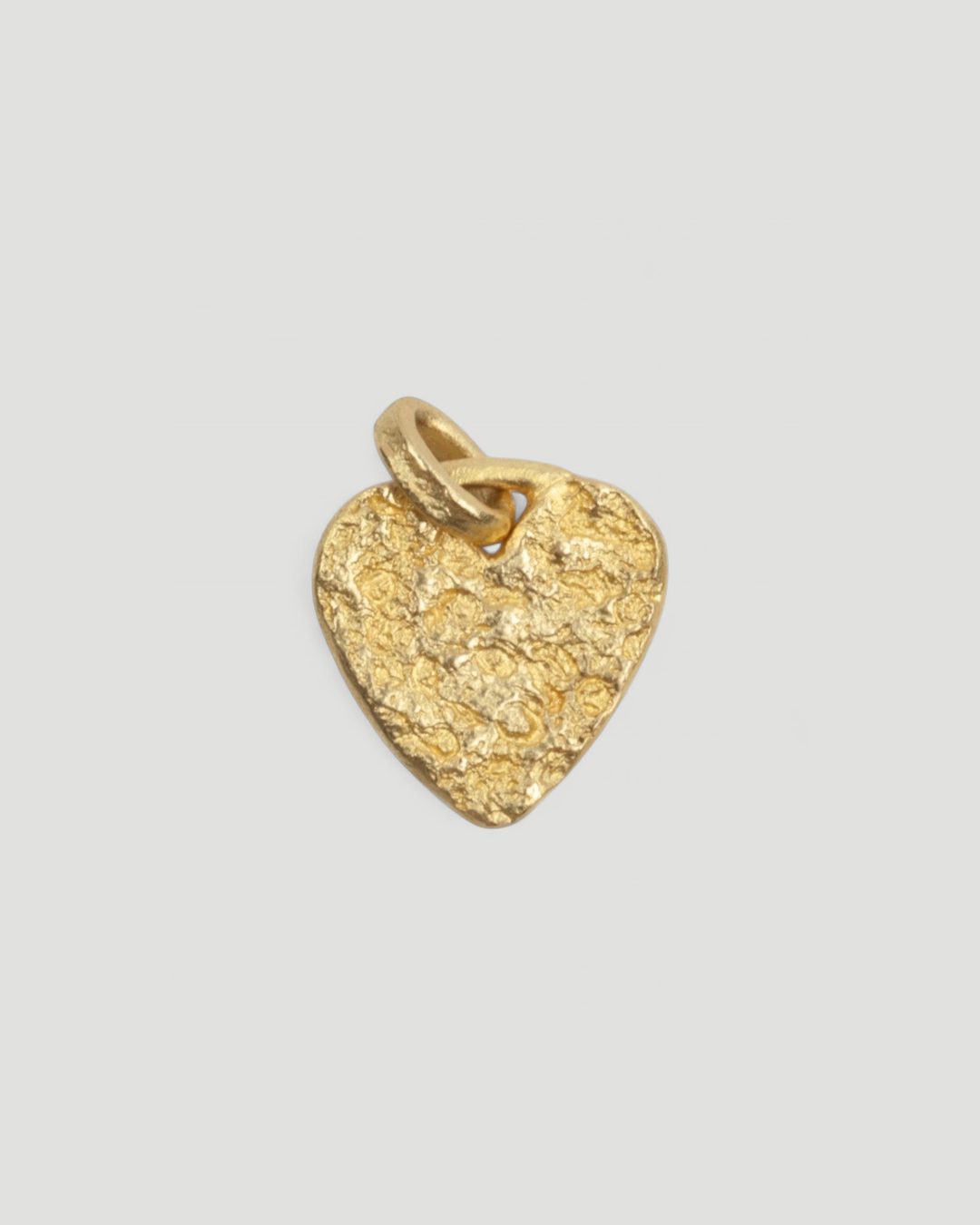 Strukturierter Herzanhänger aus 750 Gold oder 925 Silber - Goldschmiede Krack