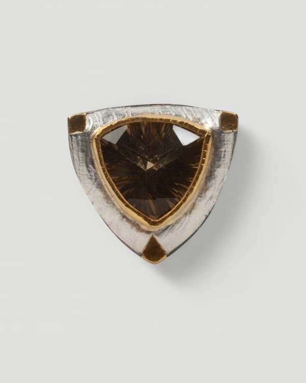Großer aufwendiger 925 Silberring mit Lemon Citrin (22.5 ct) - Goldschmiede Krack