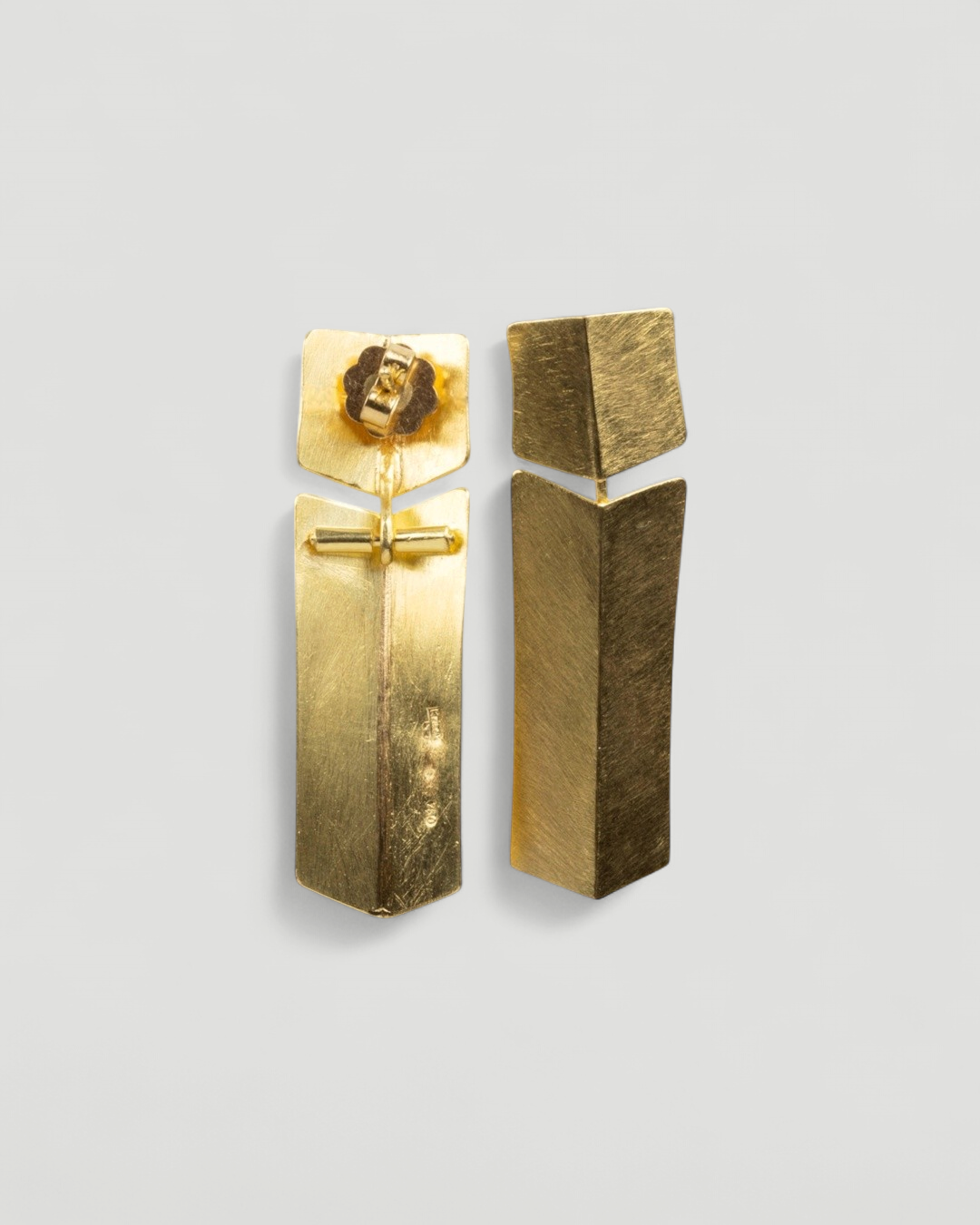 750 Goldohrhänger mit Stecker - Goldschmiede Krack