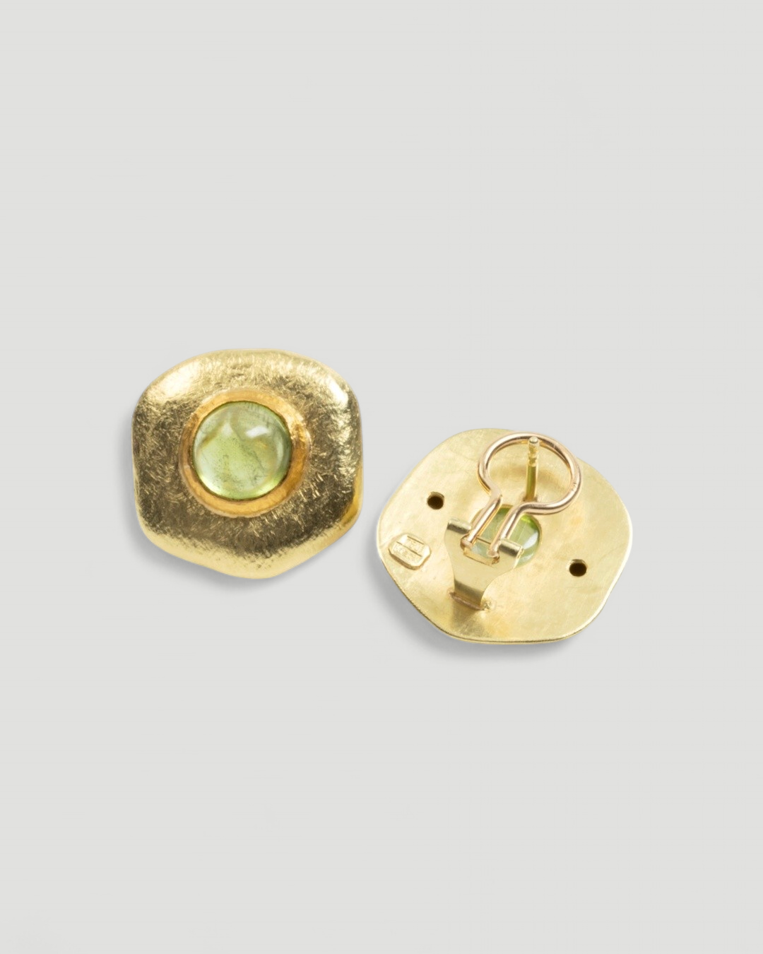 750 Goldohrschmuck mit Peridot (11.05 ct) - Unikat - Goldschmiede Krack