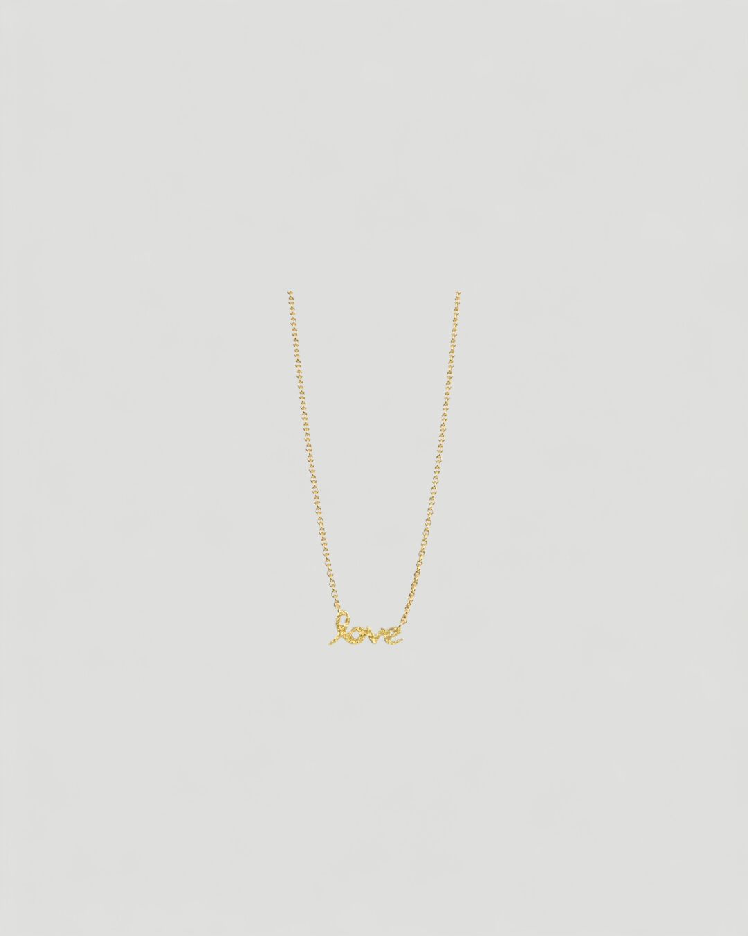 Feine Love 750 Gold Halskette mit Nugget-Struktur - Goldschmiede Krack