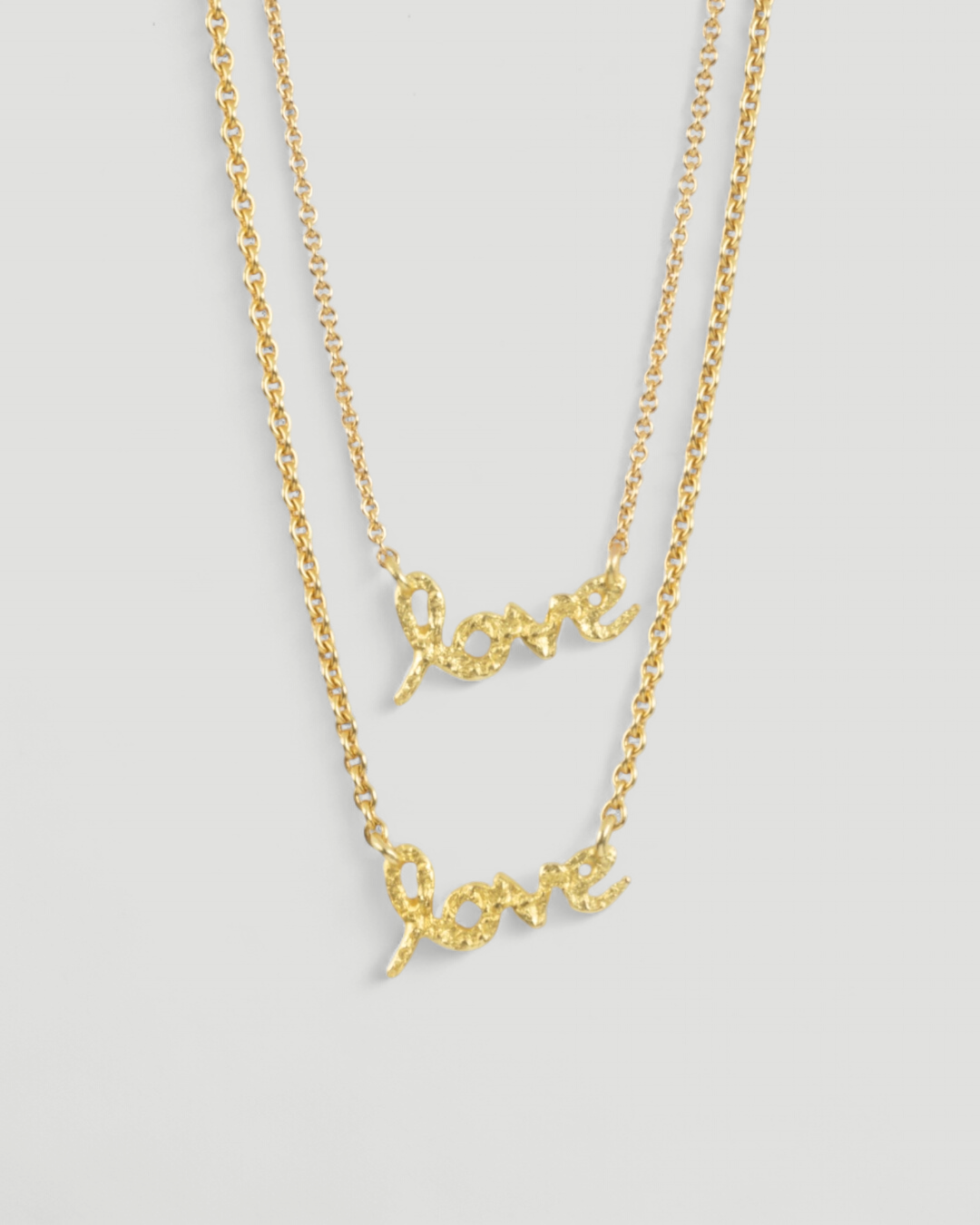 Feine Love 750 Gold Halskette mit Nugget-Struktur - Goldschmiede Krack