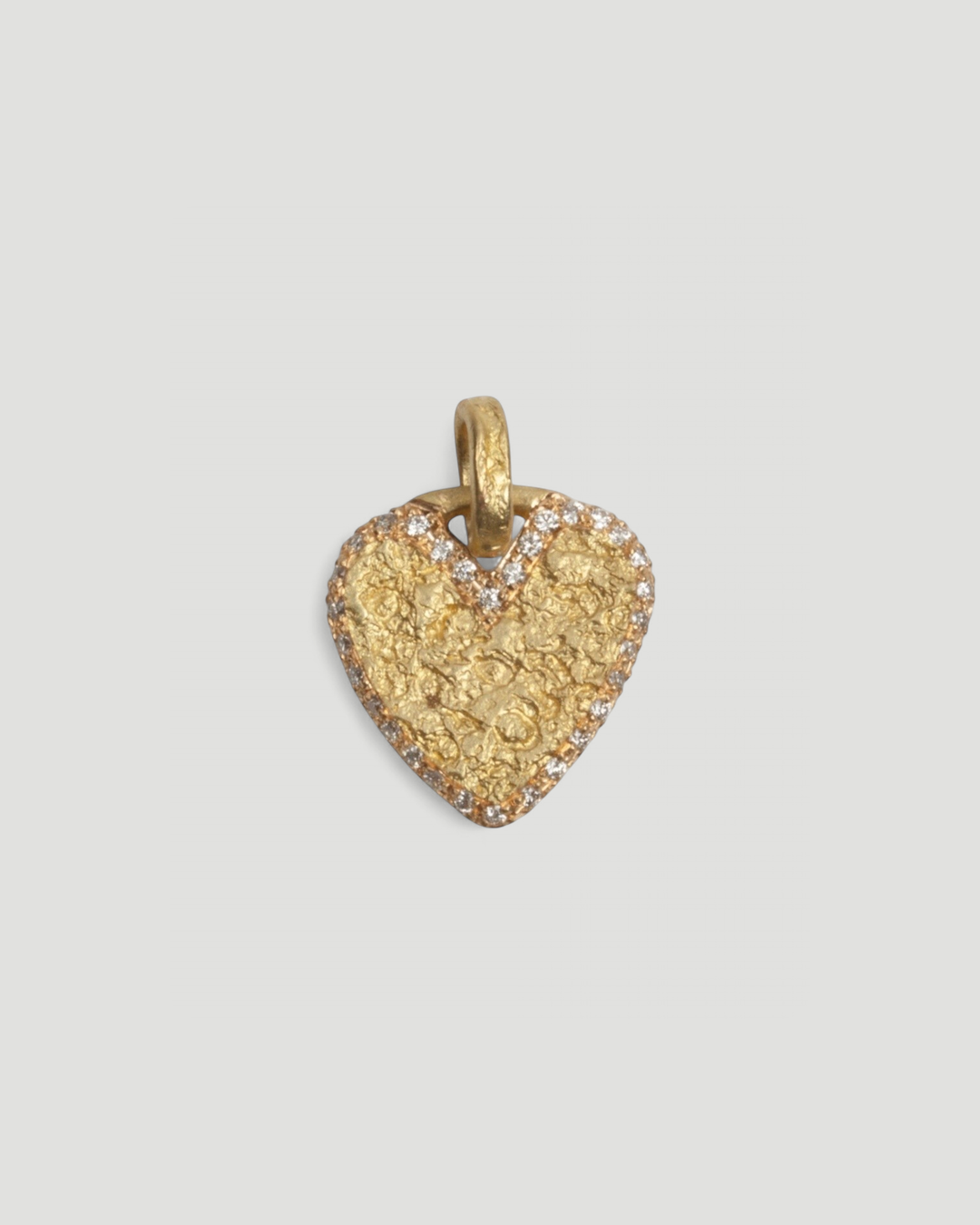 750 Gold Herzanhänger mit LGD Brillanten (0.13 ct) - Goldschmiede Krack
