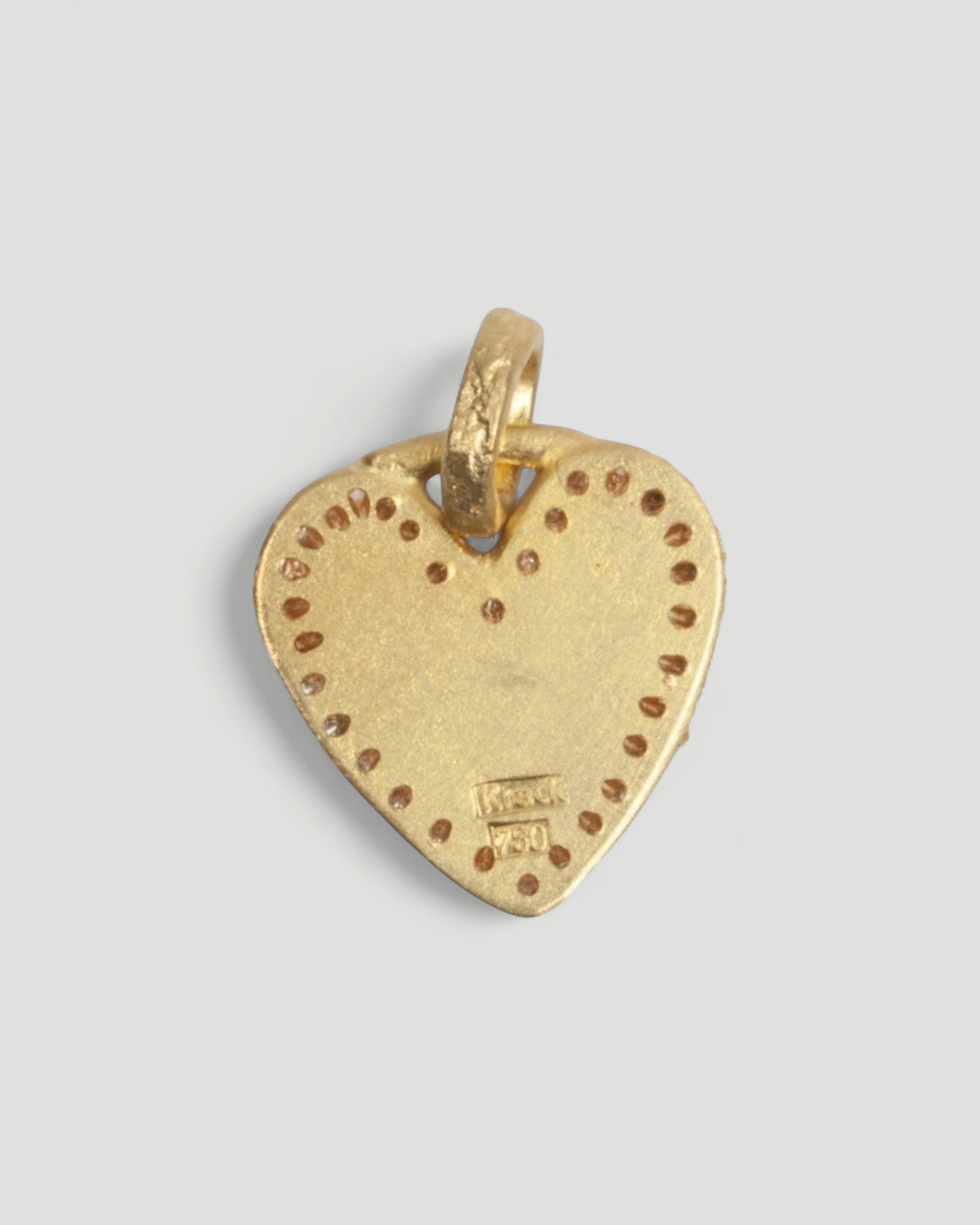750 Gold Herzanhänger mit LGD Brillanten (0.13 ct) - Goldschmiede Krack