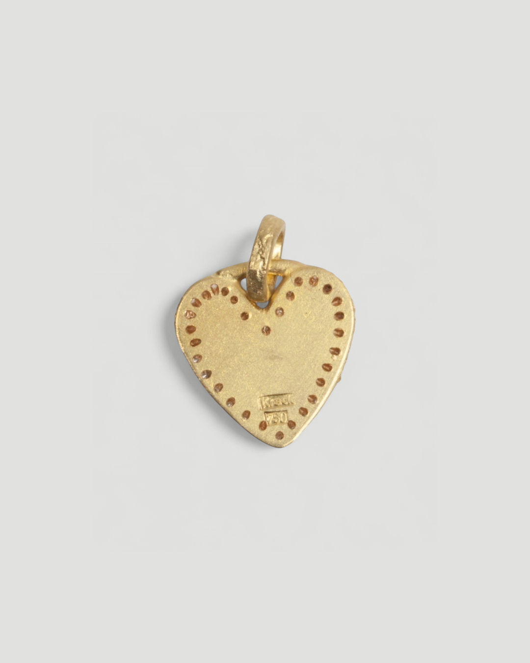 750 Gold Herzanhänger mit LGD Brillanten (0.13 ct) - Goldschmiede Krack