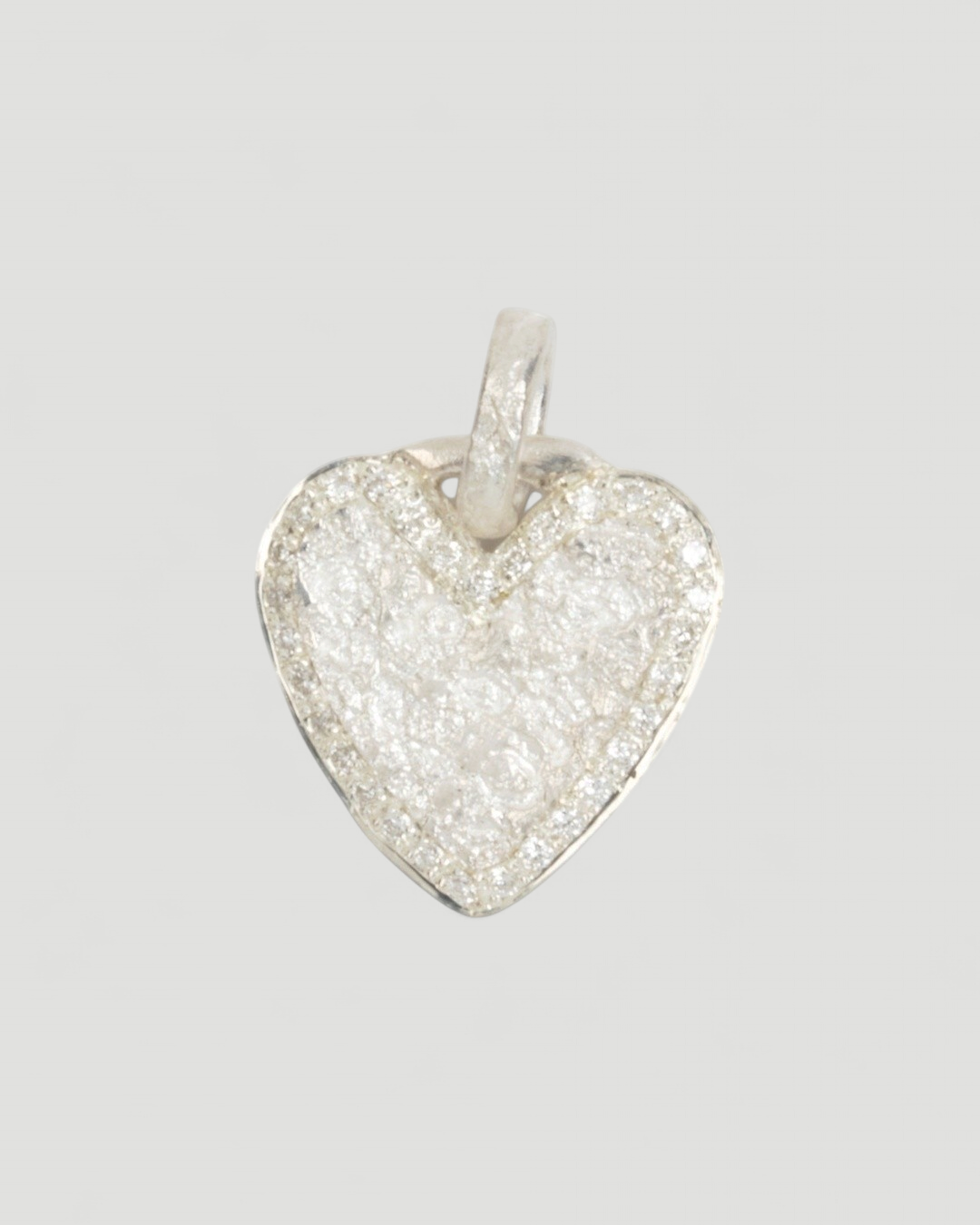 925 Silber Herzanhänger mit LGD Brillanten (0.124 ct) - Goldschmiede Krack