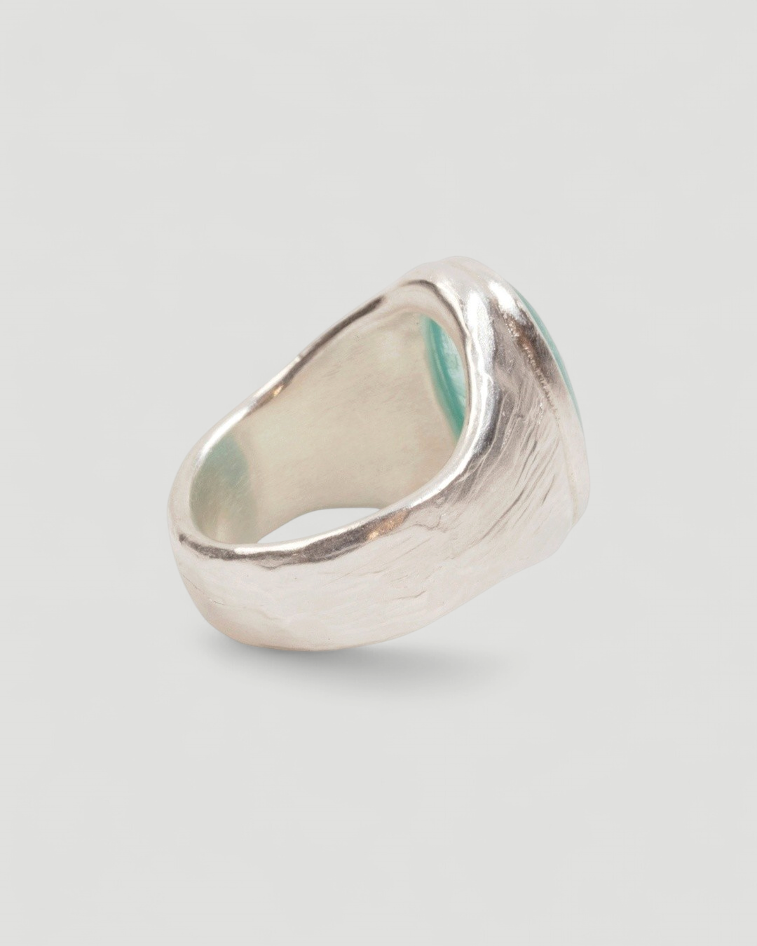 925 Silberring mit blau-grünem Heliodor-Cabochon (11,17 ct) - Goldschmiede Krack