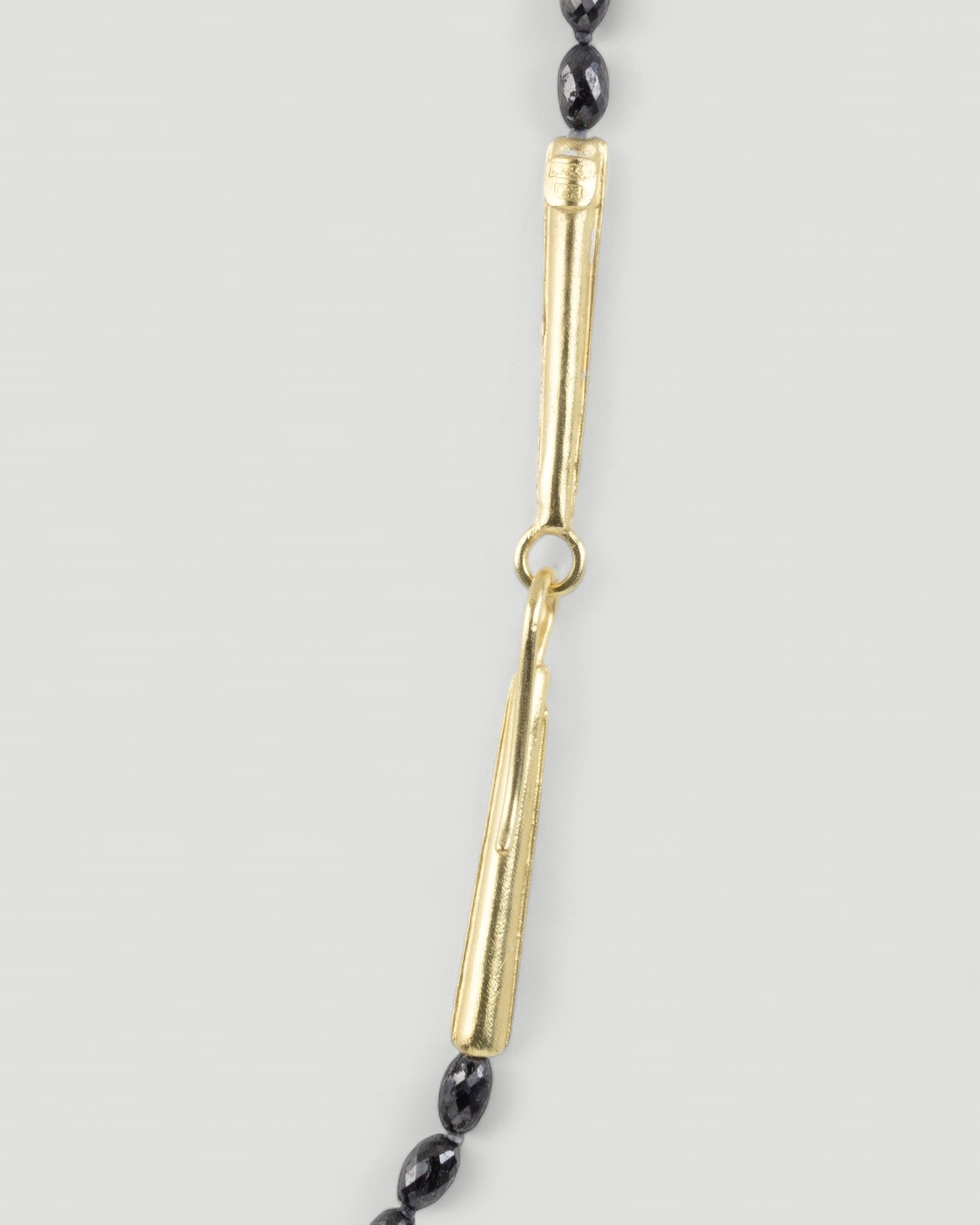 Große schwarze Diamantkette (47,85 ct) mit 750 Gold Verschluss - Goldschmiede Krack