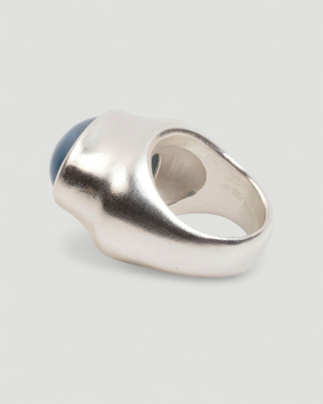 Großer 925 Silberring mit blauem Aquamarin (26,05 ct) - Goldschmiede Krack