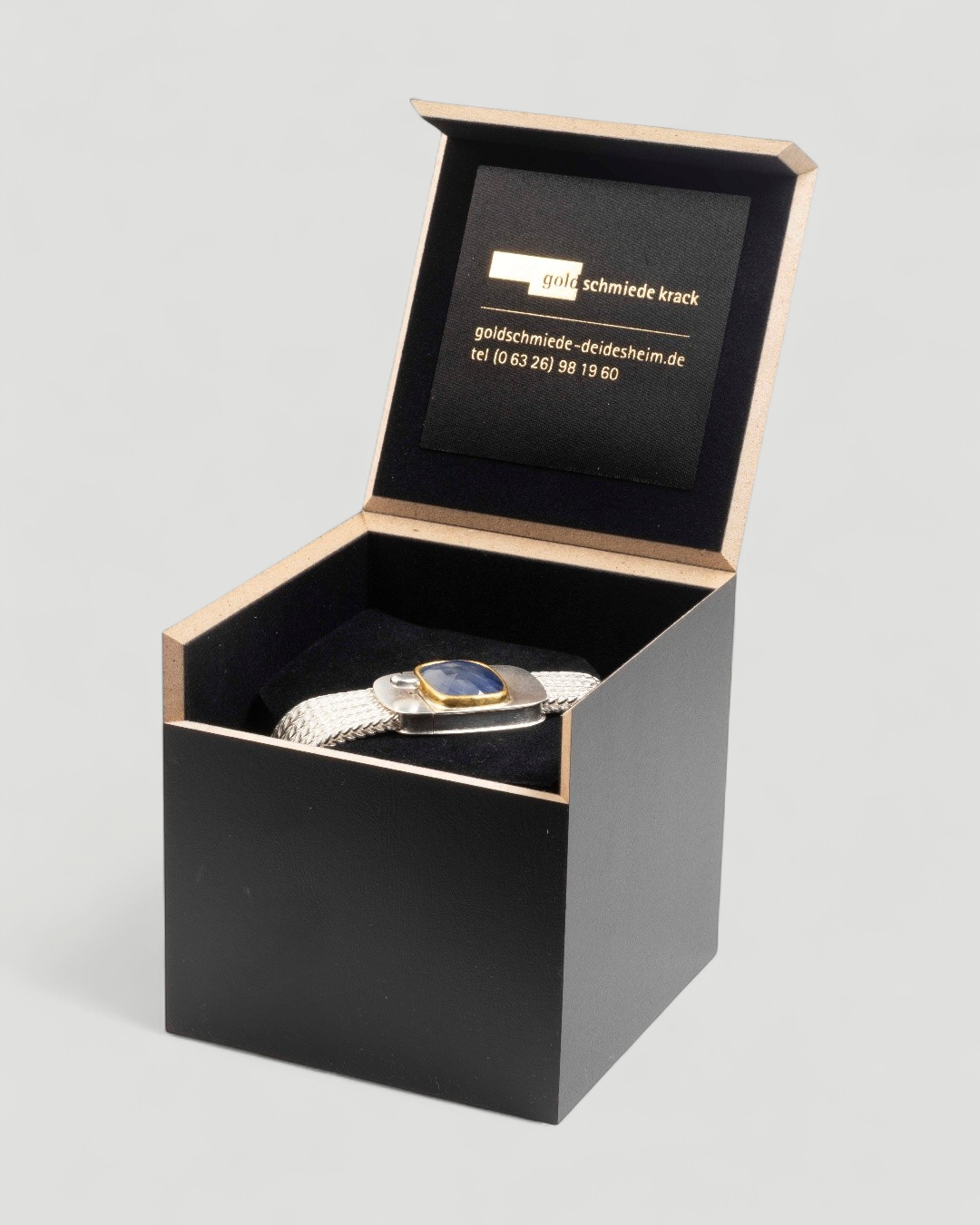 925 Silberarmband mit blauem Saphir (20,75 ct) - Goldschmiede Krack