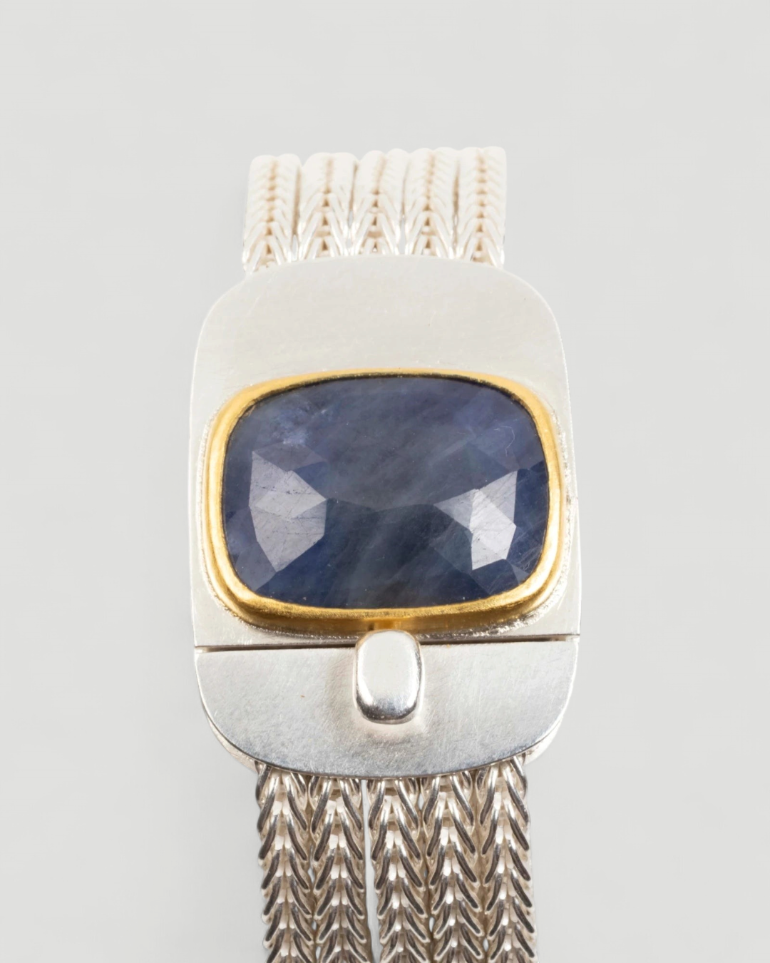 925 Silberarmband mit blauem Saphir (20,75 ct) - Goldschmiede Krack