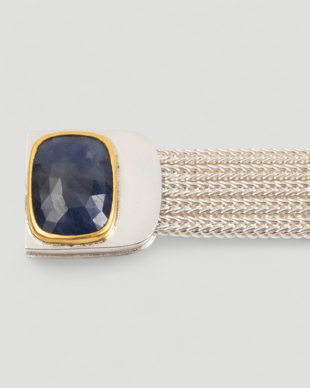 925 Silberarmband mit blauem Saphir (20,75 ct) - Goldschmiede Krack