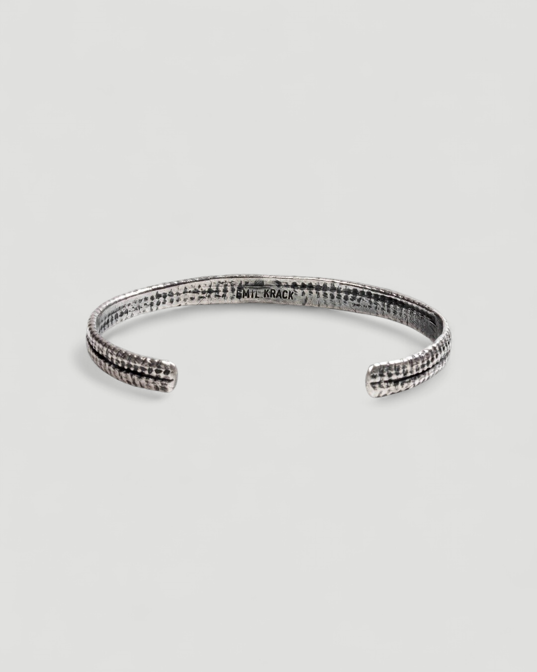 Strukturierter 925 Silber Armreif - Goldschmiede Krack