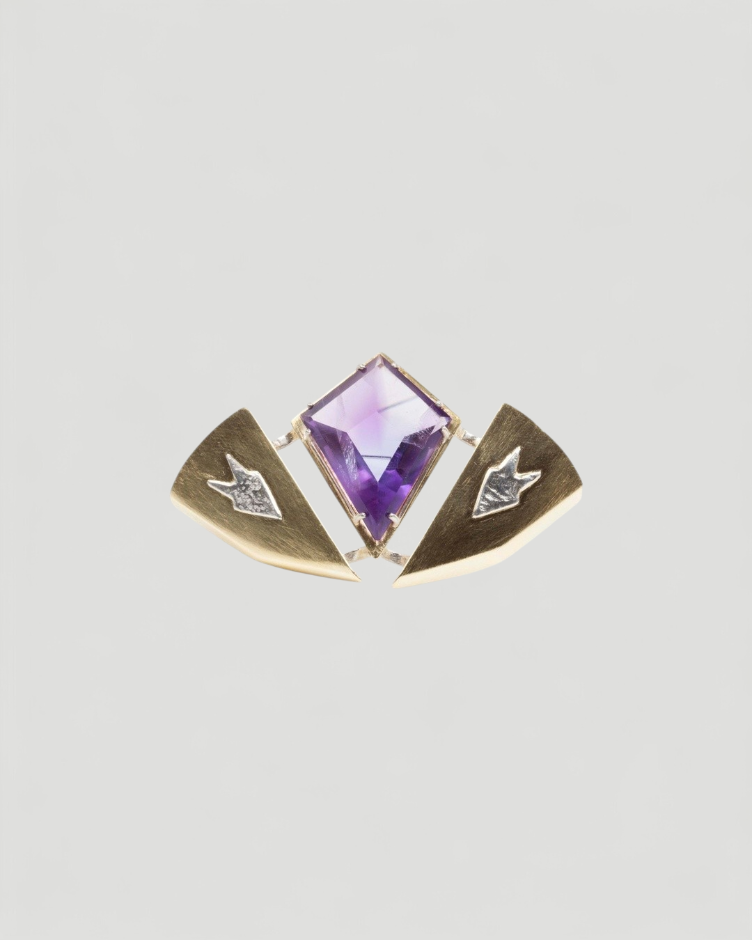 Amethyst Brosche - Goldschmiede Krack