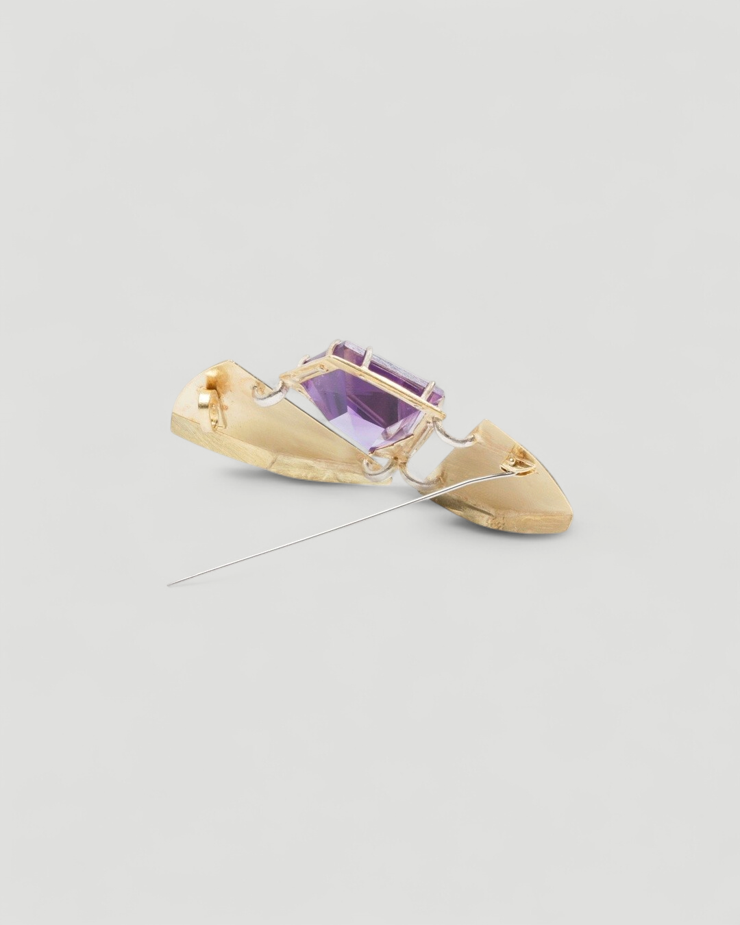 Amethyst Brosche - Goldschmiede Krack