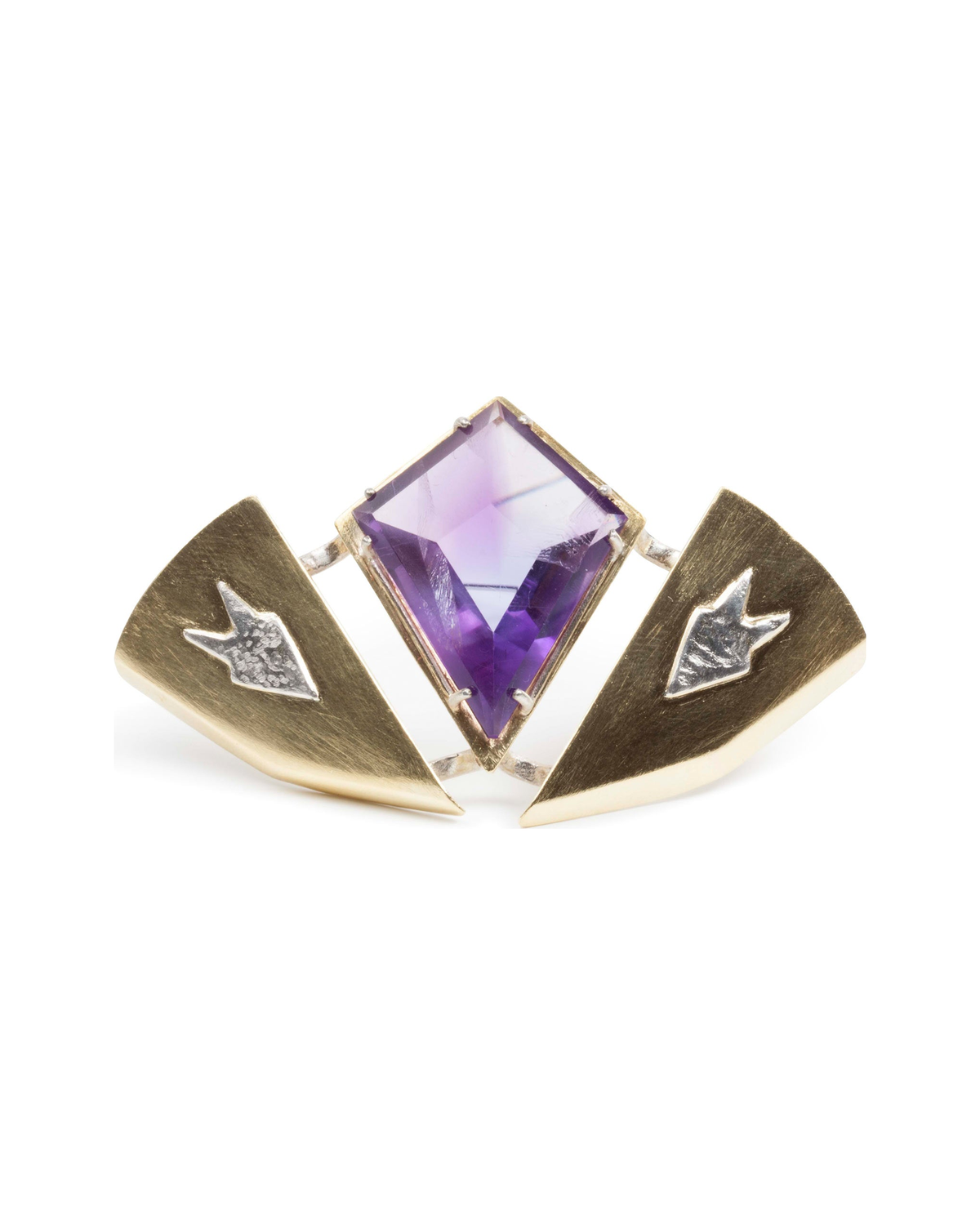 Amethyst Brosche - Goldschmiede Krack