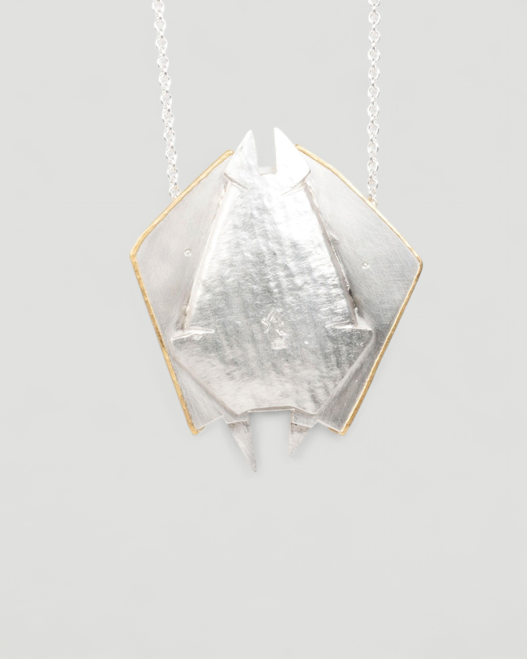 Bergkristall Halsschmuck aus 925 Silber und 999 Feingold - Goldschmiede Krack
