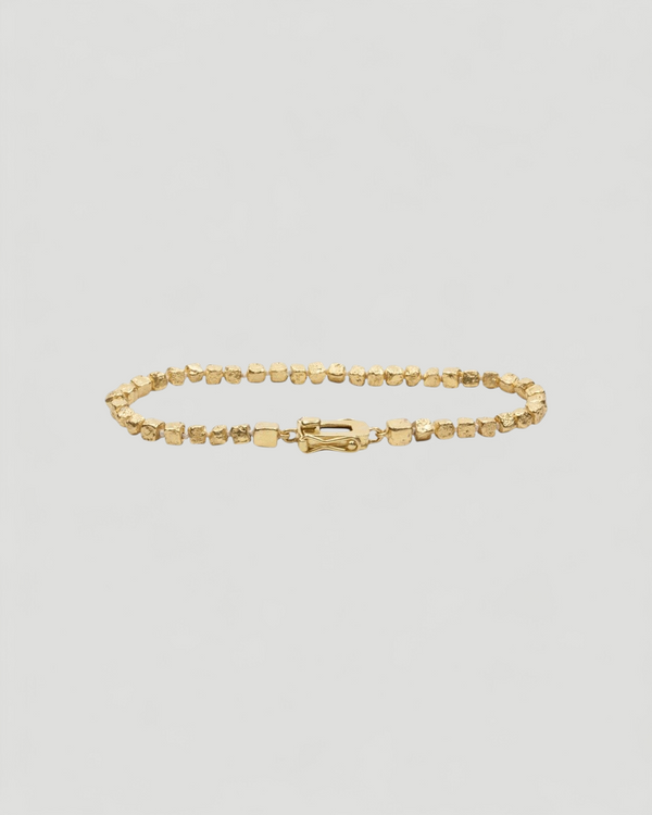 Armband aus 750 Gold mit "Nugget" Struktur