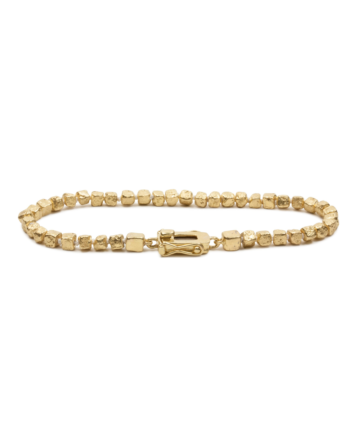 Armband aus 750 Gold mit "Nugget" Struktur - Goldschmiede Krack - Trauringe & Unikatschmuck aus Deidesheim