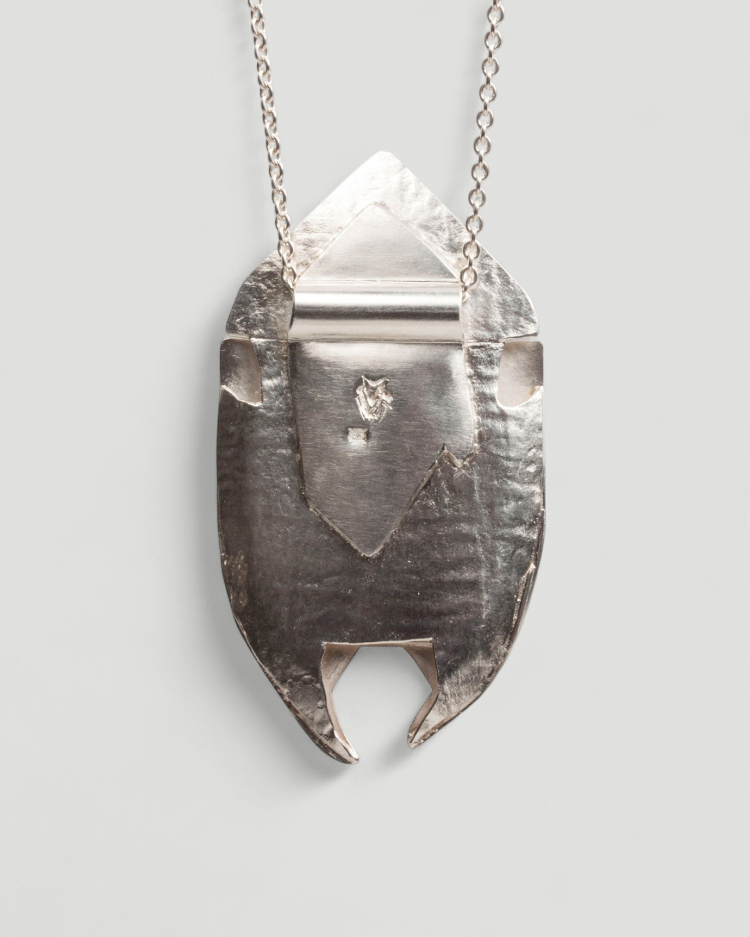 Großer 925 Silberanhänger mit Prasiolith und 750 Gold - Goldschmiede Krack
