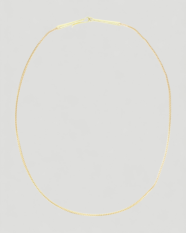 750 Gold Fuchsschwanzkette mit Häkchenverschluss, 46 cm