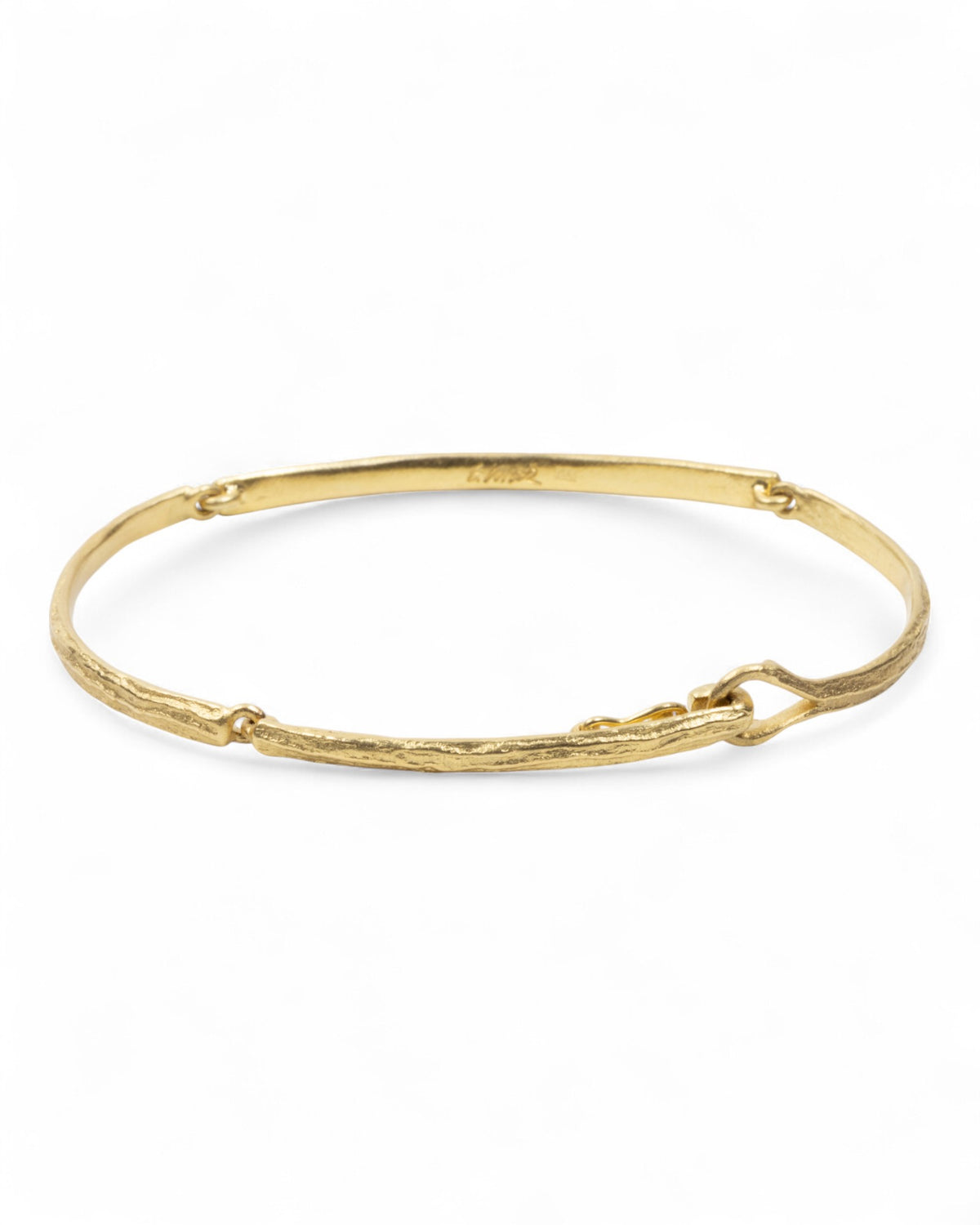 750 Goldarmband mit "Bark" Struktur - Goldschmiede Krack - Trauringe & Unikatschmuck aus Deidesheim
