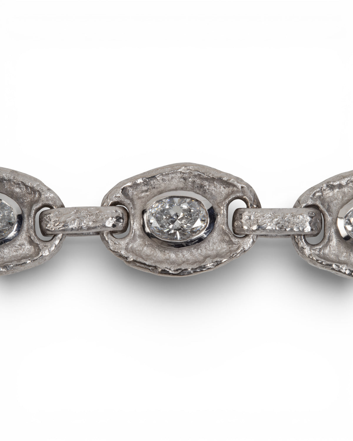 750 Weißgold Armband mit LG Diamanten (5.14 ct) - Goldschmiede Krack - Trauringe & Unikatschmuck aus Deidesheim