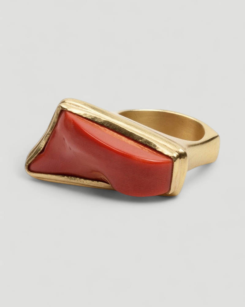 Großer Korallen Ring