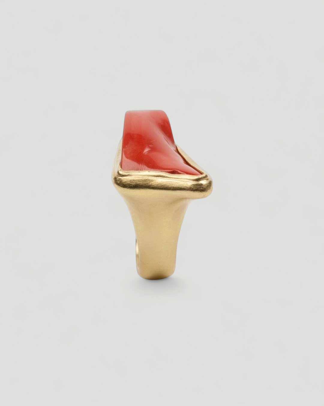 Großer Korallen Ring - Goldschmiede Krack