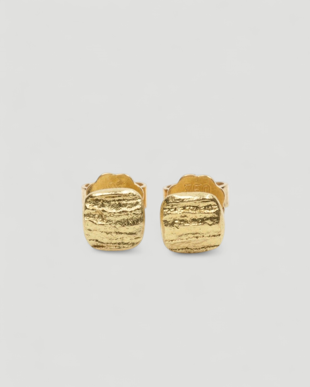 Ohrstecker mit Struktur - 6 mm - Goldschmiede Krack