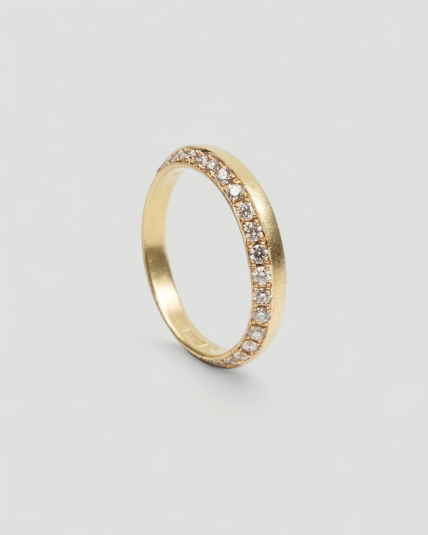 Memoire Goldring mit Brillanten - Goldschmiede Krack