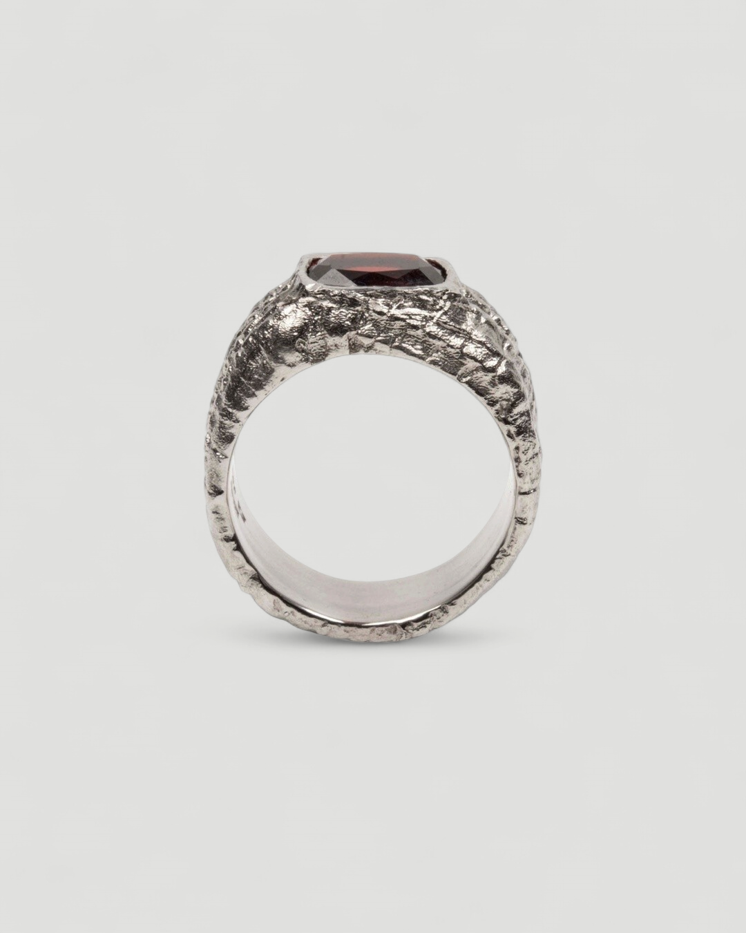 Granat 950 Platinring - Goldschmiede Krack
