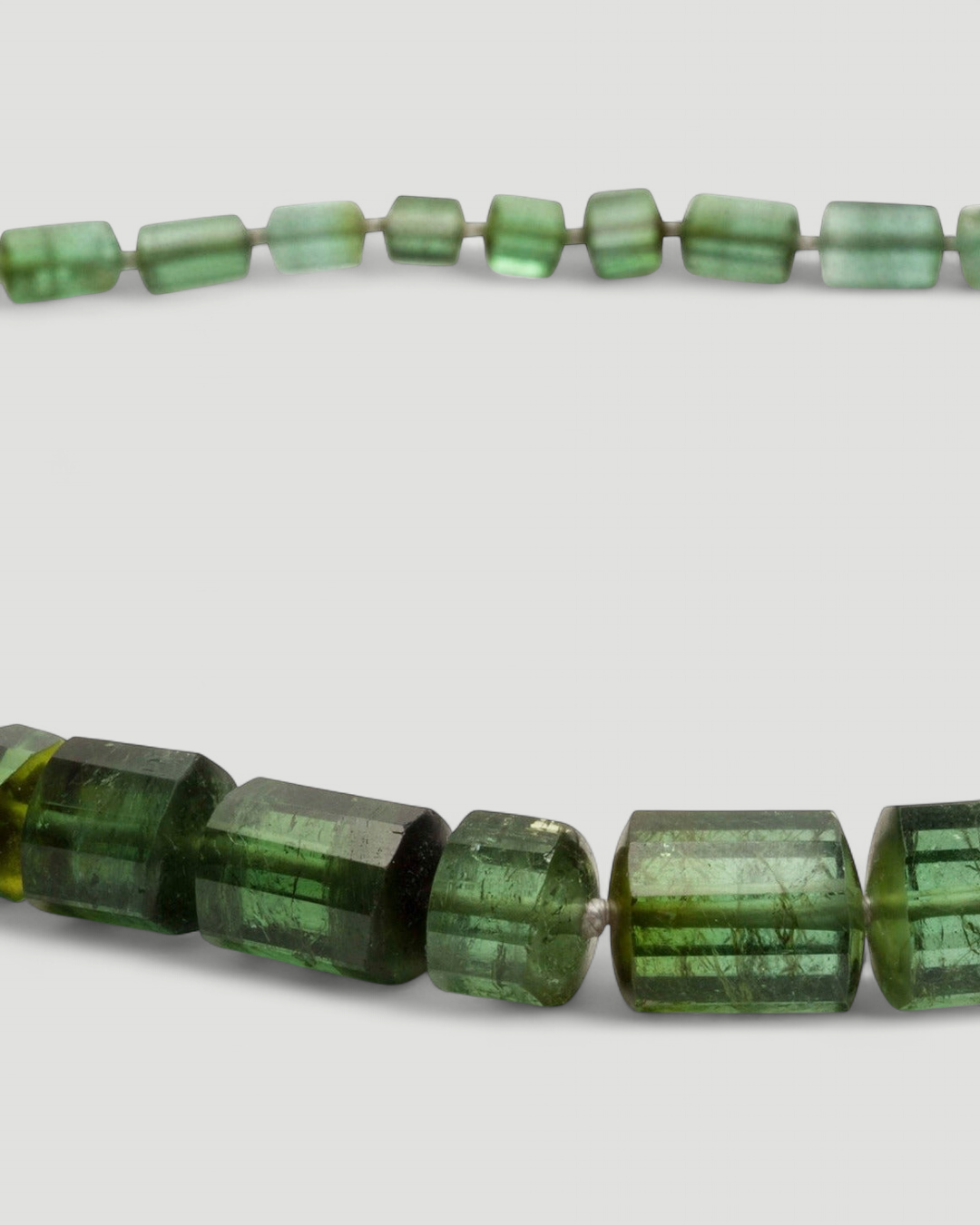 Wunderschöne große grüne Turmalinkette - Goldschmiede Krack