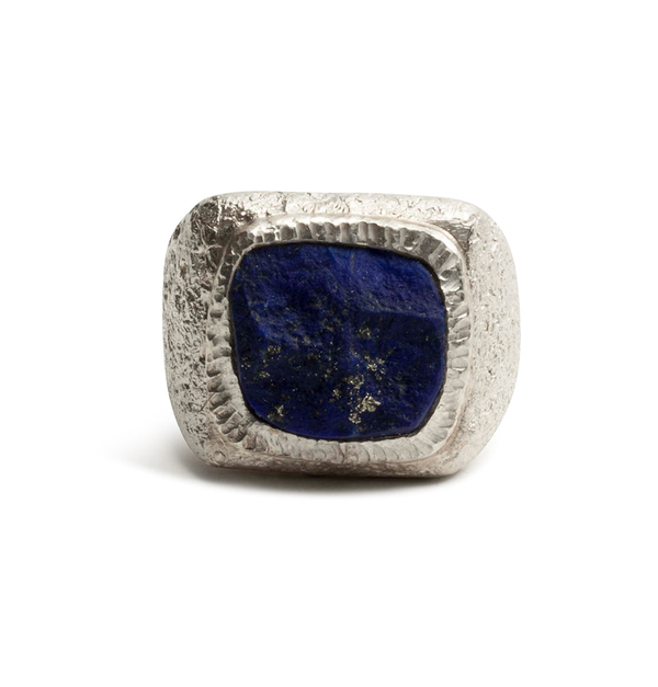 Großer Lapislazuli 925 Silberrig - Goldschmiede Krack - Trauringe & Unikatschmuck aus Deidesheim