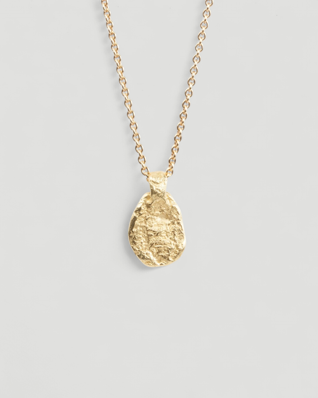 Nugget Pendent aus 750 Gold mit Brillanten und 750 Goldkette - Goldschmiede Krack