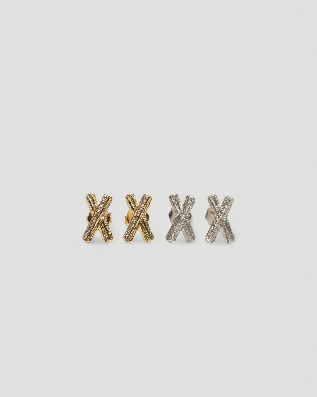 X-Bark Ohrstecker mit Brillanten - Goldschmiede Krack