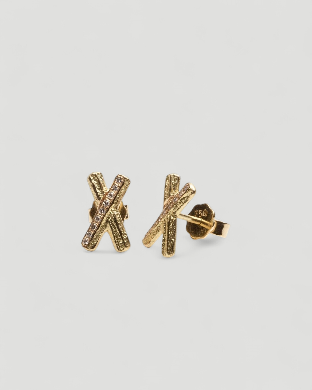 X-Bark Ohrstecker mit Brillanten - Goldschmiede Krack