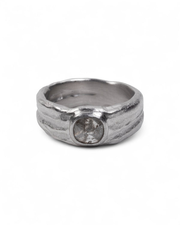 Diamant-Ring (1.33 ct) aus 750 Palladium-Weißgold