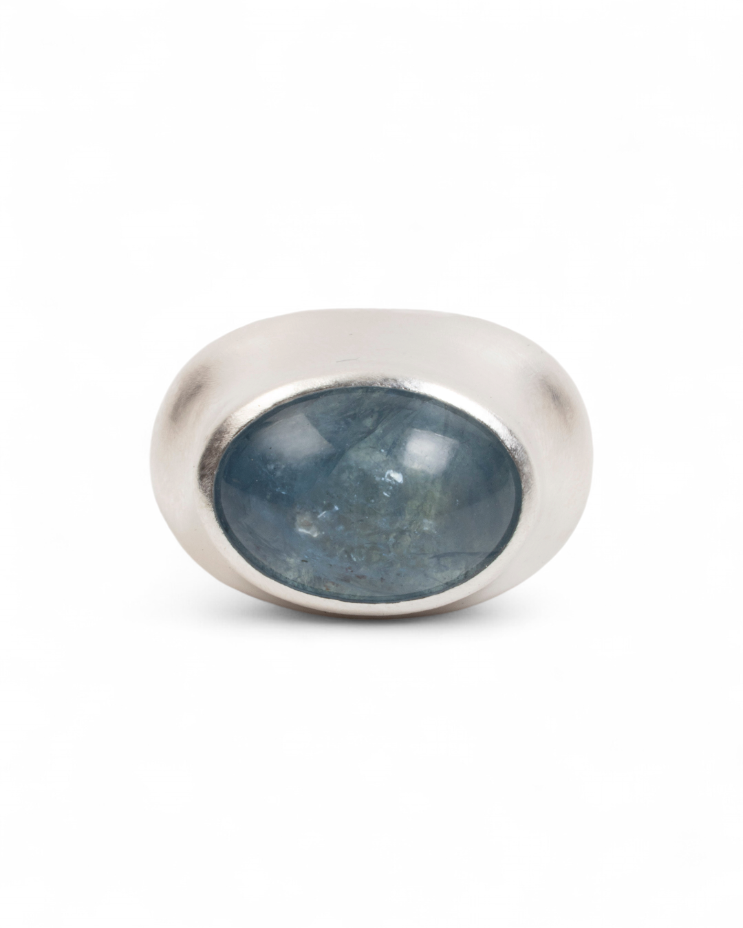 Großer 925 Silberring mit blauem Aquamarin (26,05 ct) - Goldschmiede Krack