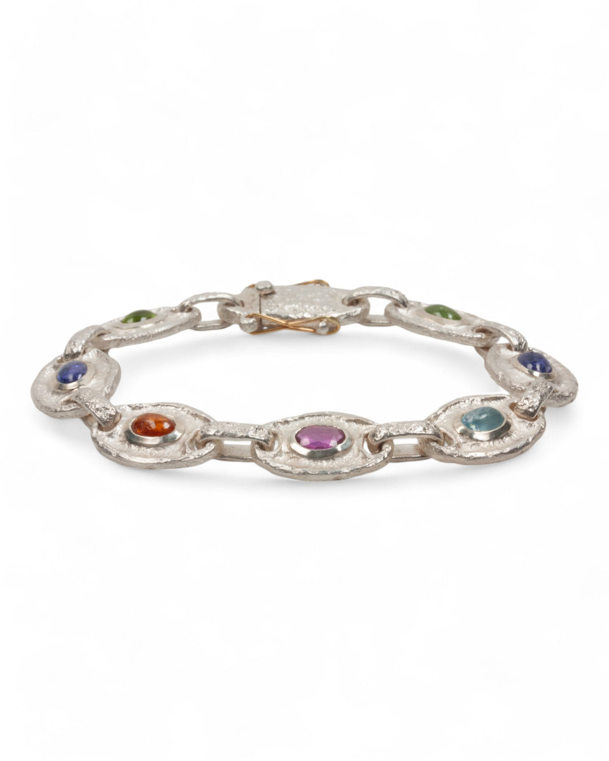 925 Silberarmband mit bunten Edelsteinen - Goldschmiede Krack - Trauringe & Unikatschmuck aus Deidesheim