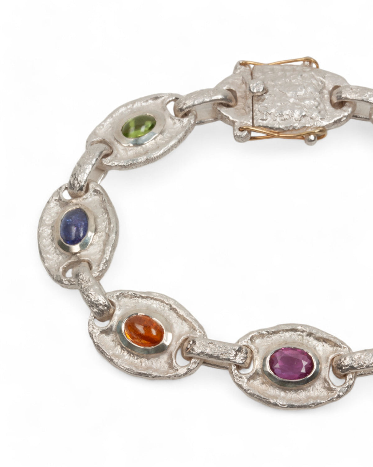 925 Silberarmband mit bunten Edelsteinen - Goldschmiede Krack - Trauringe & Unikatschmuck aus Deidesheim