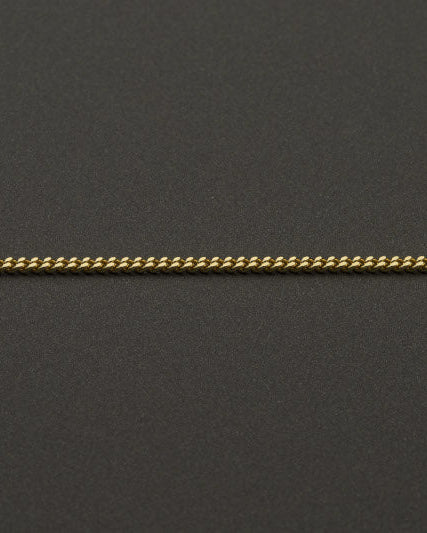750 Gold-Herzanhänger mit LGD Diamant und 750 Goldkette, Flachpanzerkette aus 750 Gold, Detailansicht