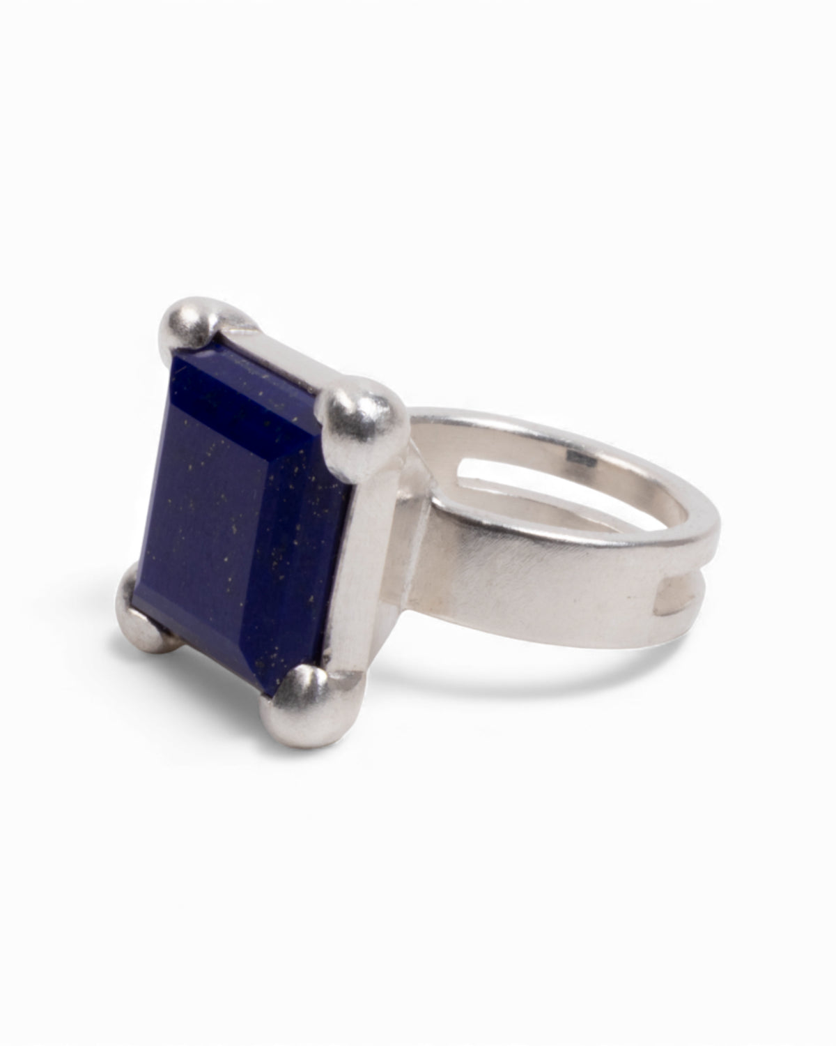 Großer 925 Silberring mit intensiven Lapislazuli (23.20 ct) - Goldschmiede Krack - Trauringe & Unikatschmuck aus Deidesheim