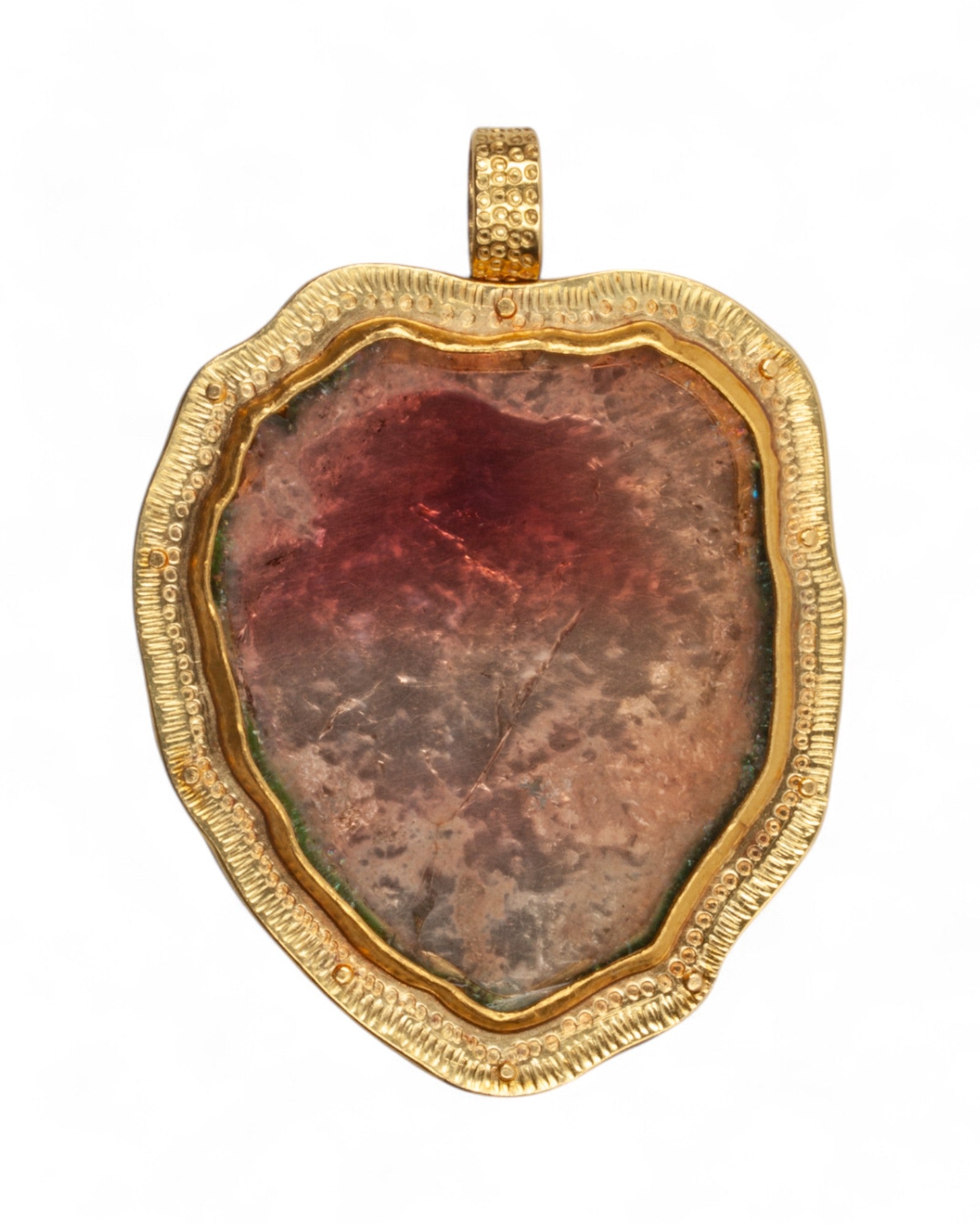 Großer rosafarbener Turmalinanhänger - Goldschmiede Krack - Trauringe & Unikatschmuck aus Deidesheim