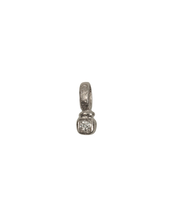 Zarter Würfelanhänger aus 950 Platin mit 0,02 ct Brillanten - Goldschmiede Krack - Trauringe & Unikatschmuck aus Deidesheim