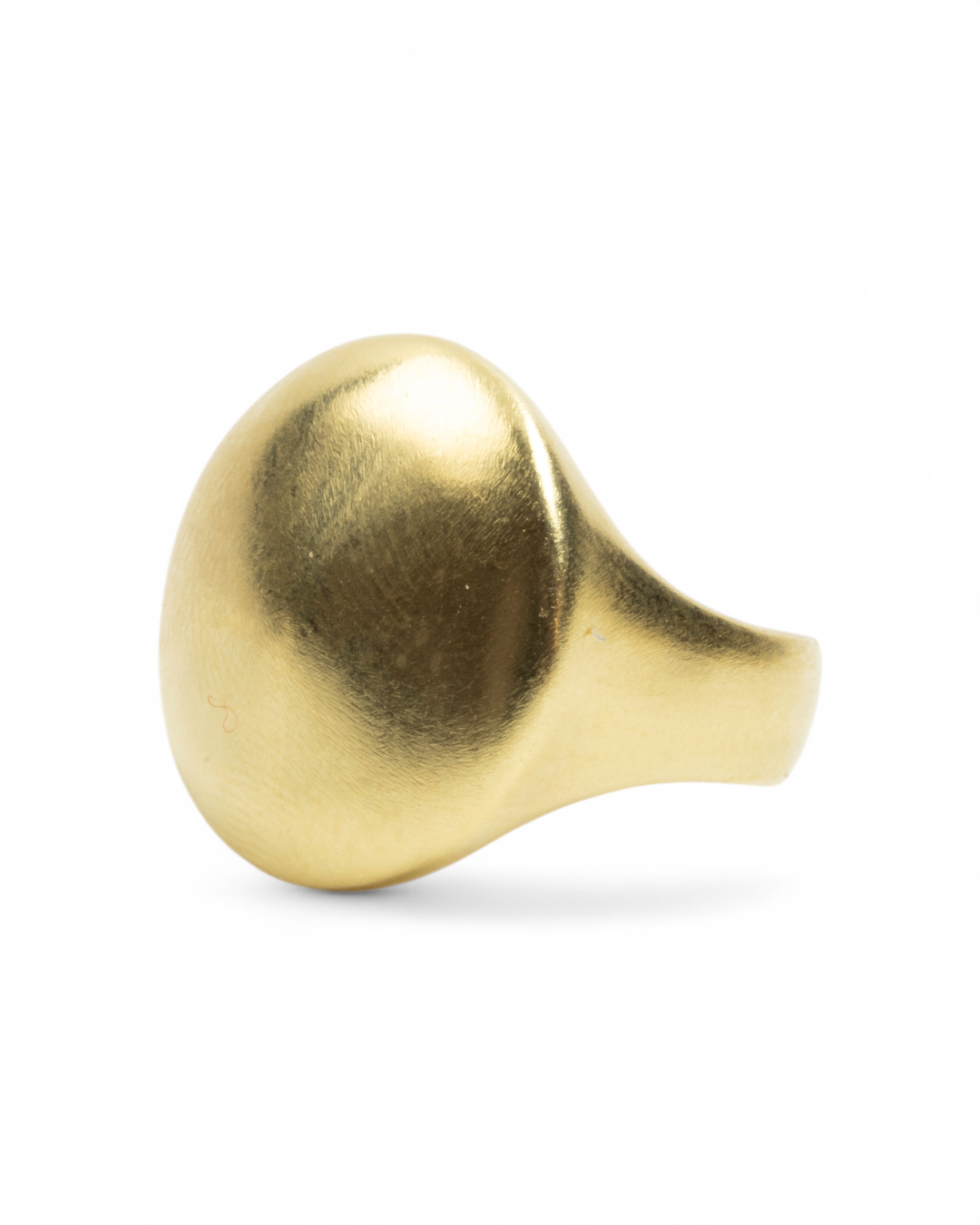 Großer runder 750 Gelbgold Ring - Goldschmiede Krack