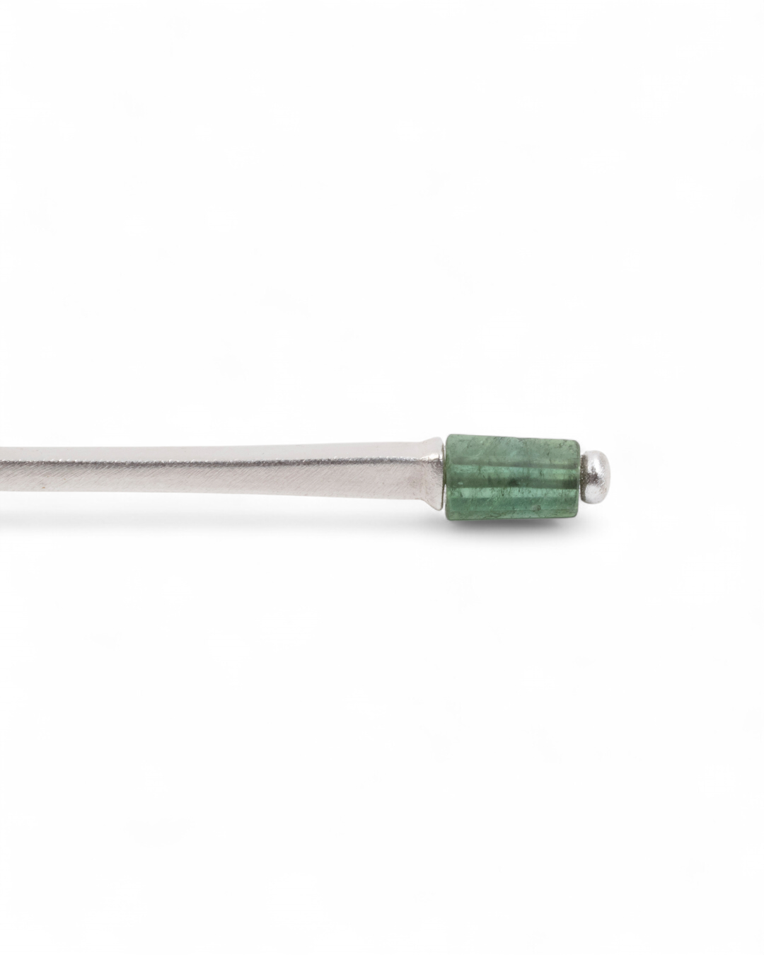 925 Silberlöffel mit grünem Turmalin (1,6 ct) - Goldschmiede Krack