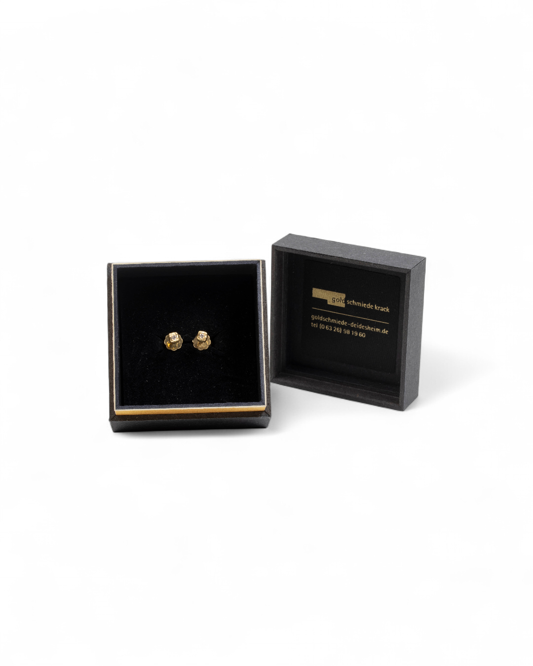 750 Goldohrstecker mit LGD Brillanten (0,02 ct) - Goldschmiede Krack