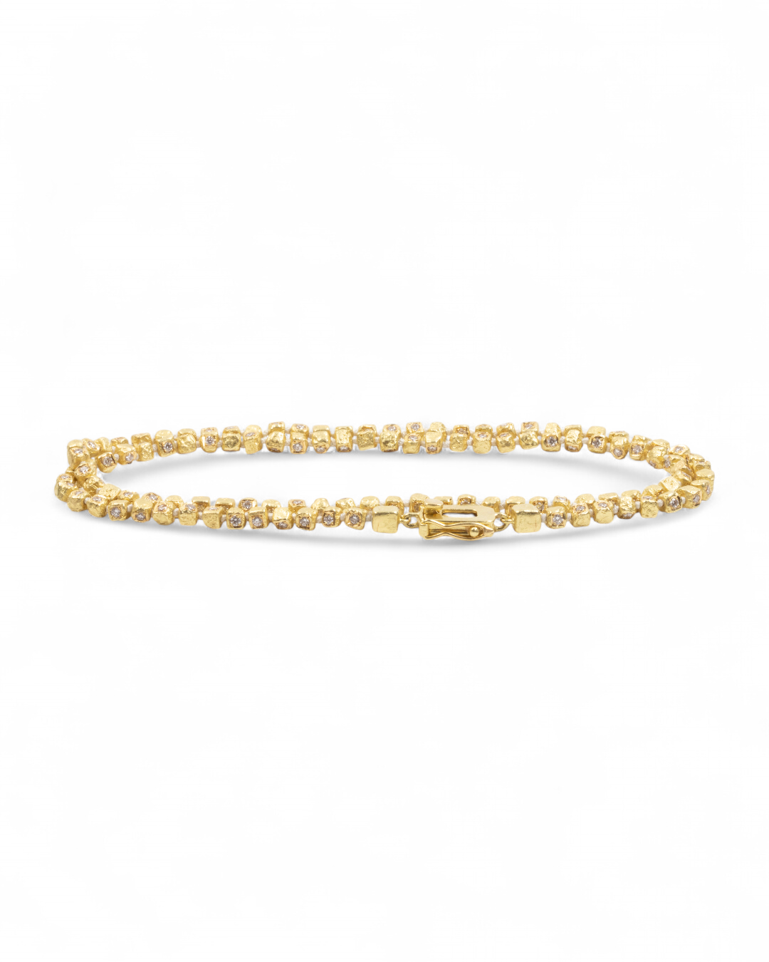750 Gold Würfelkette mit 250 Brillanten (5,17 ct) - Goldschmiede Krack