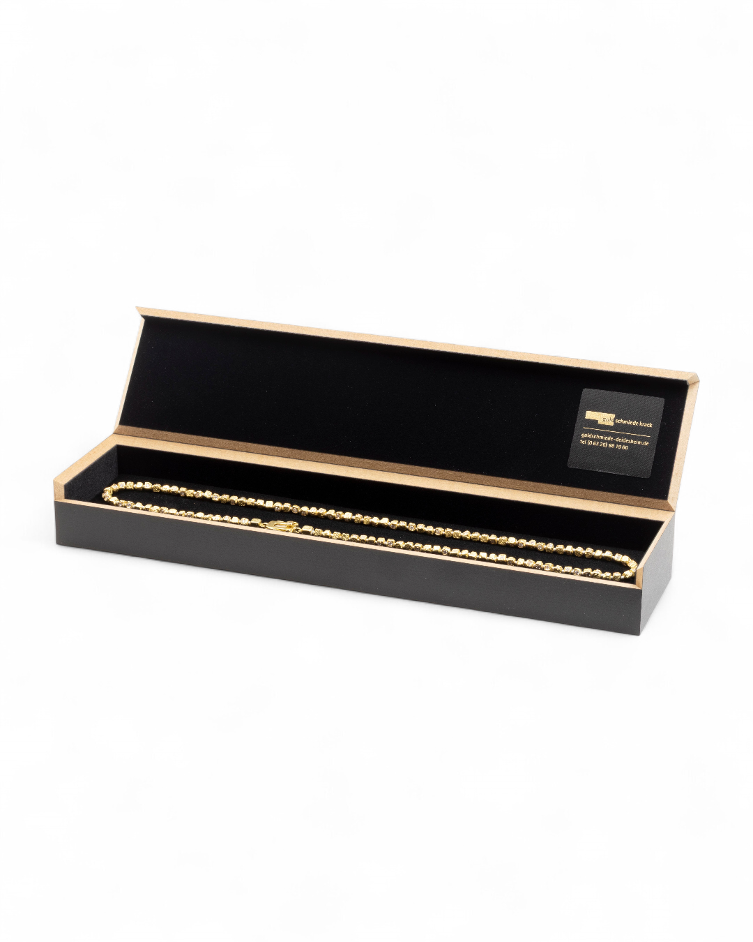 750 Gold Würfelkette mit 250 Brillanten (5,17 ct) - Goldschmiede Krack